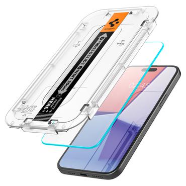 Spigen Glas.tR EZ Fit HD, Apple, iPhone 15, Transparent, 1 stk
