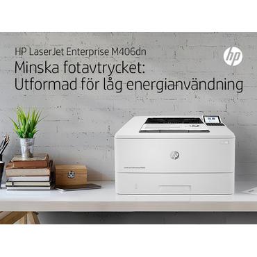 HP LaserJet Enterprise M406dn - skrivare - svartvit - laser