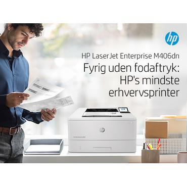 HP LaserJet Enterprise M406dn - skrivare - svartvit - laser