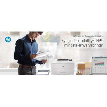 HP LaserJet Enterprise M406dn - skrivare - svartvit - laser
