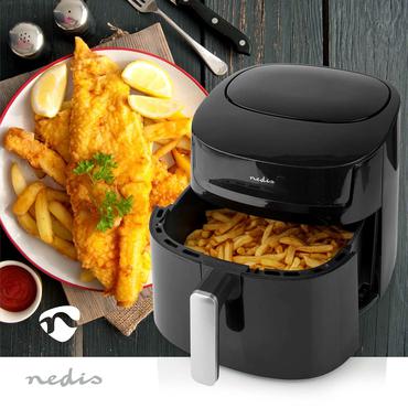 Nedis Hot Air Fryer | 7,2 l | Timer: 240 min | Number of presetprograms: 8 | Digital | Black