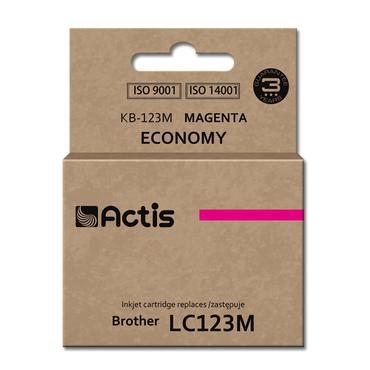 Actis KB-123M blæk (erstatning Brother LC123M/LC121M; Standard; 10 ml; rød)