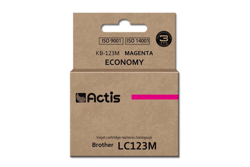 Actis KB-123M blæk (erstatning Brother LC123M/LC121M; Standard; 10 ml; rød)