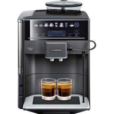 Siemens EQ.6 plus s400 TE654319RW - automatisk kaffekokare med cappuccinatore - 15 bar - safir, svart metallisk