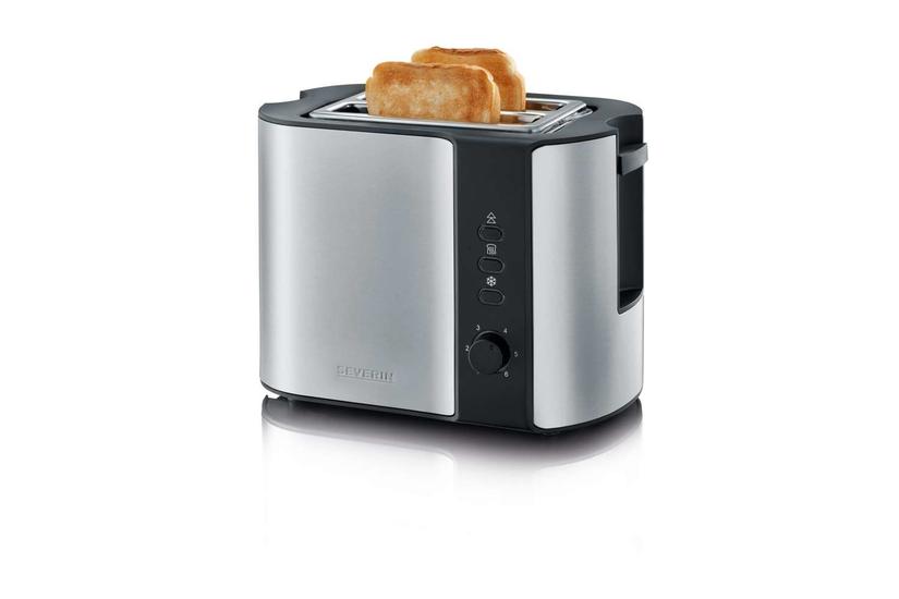 Severin 2589 2 skive(r) 800 W Sort, Rustfrit stål