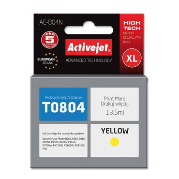 Activejet AE-804N blæk (erstatning Epson T0804; Supreme; 13,5 ml; gul)