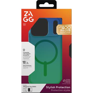 ZAGG Milan Snap mobiltelefon etui 16 cm (6.3") Cover Gr&oslash;n, Bl&aring;
