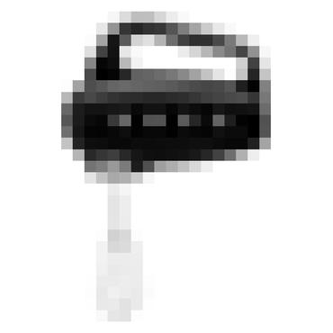 Smeg 50's Style HMF01BLEU - handmixer - black/polished chrome