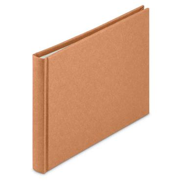 Hama Wrinkled Buchalbum    24x17 36 wei&szlig;e Seiten, braun      7614