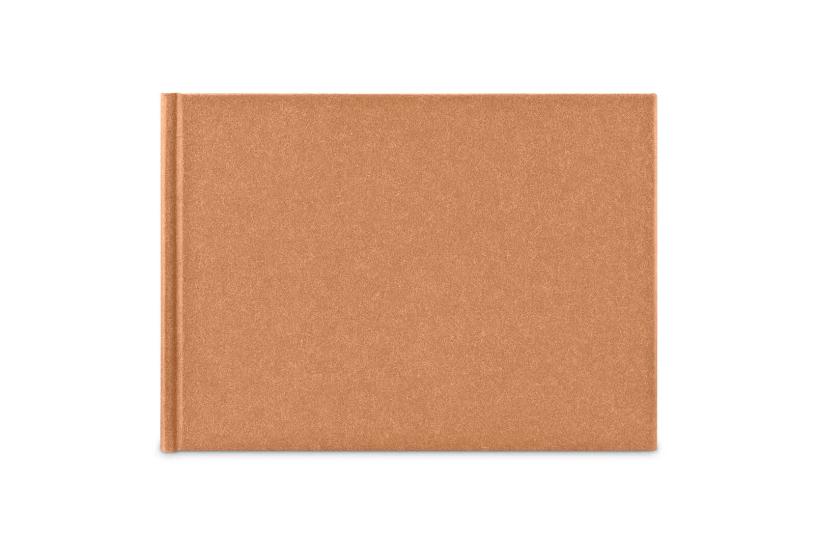 Hama Wrinkled Buchalbum    24x17 36 wei&szlig;e Seiten, braun      7614