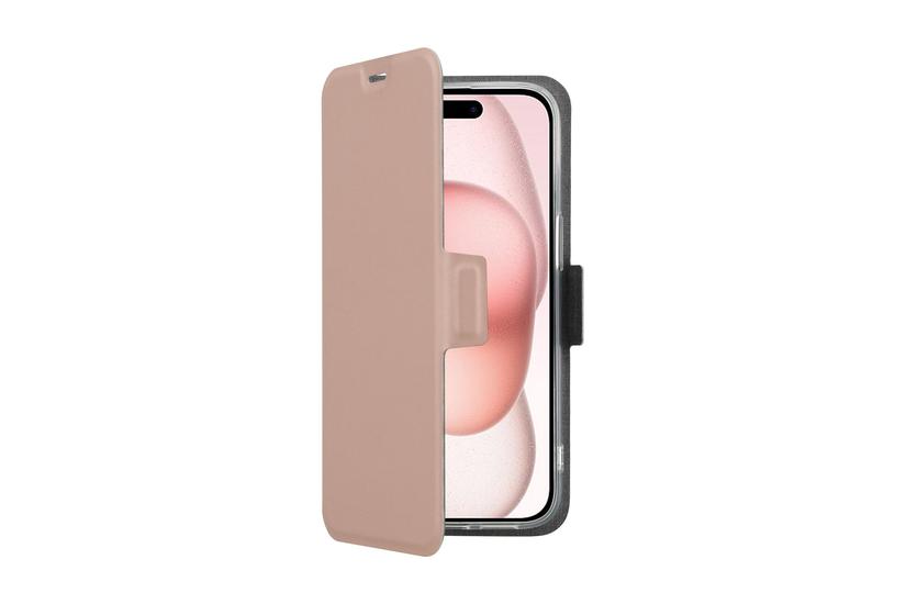 SCREENOR Mobilcover - Tegnebogsetui - Rose - Imiteret læder, TPU