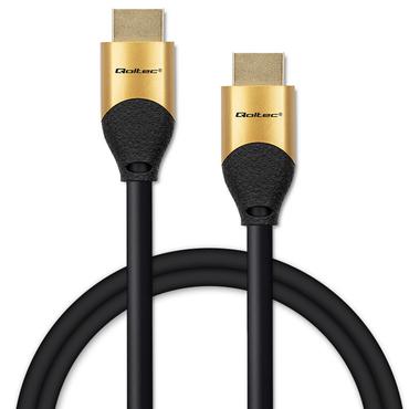 Qoltec GOLD - HDMI-kabel med Ethernet - 2 m