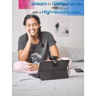 Manhattan 462006 webcam 2 MP 1920 x 1080 pixel USB 2.0 Sort