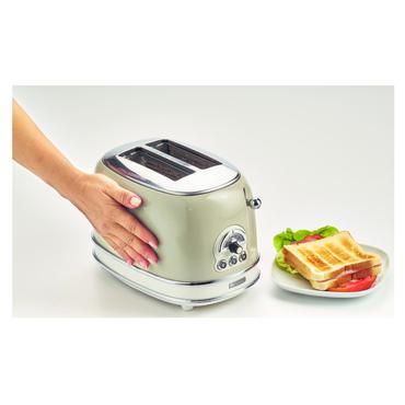 warehouse linden----Vintage Toaster 155 (beige, 810 Watt, f&uuml;r 2 Scheiben Toast)