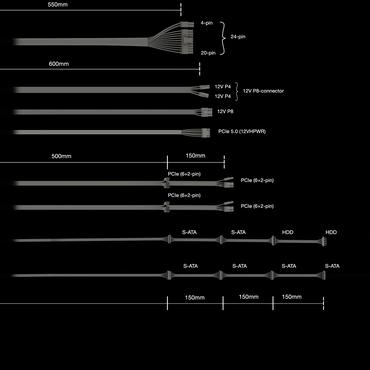 be quiet! Pure Power 12 M 1200W strømforsyning - 1200W 80 PLUS Gold - ATX12V 3.0/ EPS12V 2.92 - Sort