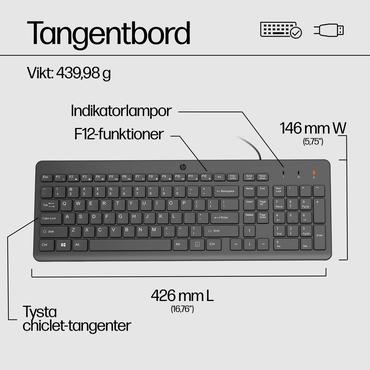 HP 150 Wired Mouse and Keyboar
