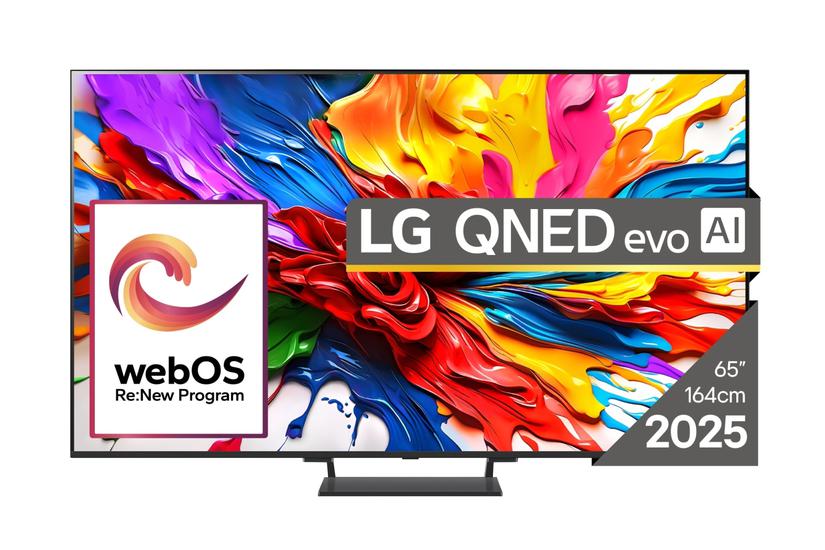 LG QNED evo AI 65QNED93A6A TV 165,1 cm (65") 4K Ultra HD Smart TV Wi-Fi Sort