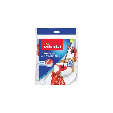 Vileda Turbo 2in1 Moppehoved Rød, Hvid