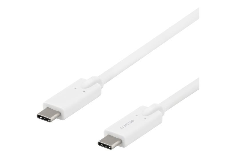 DELTACO - USB typ C-kabel - 24 pin USB-C till 24 pin USB-C - 2 m