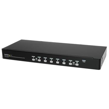 StarTech.com 8 Port 1U Rackmount USB KVM Switch Kit with OSD and Cables - Rack mount KVM - VGA KVM Switch - 8 Port KVM Switch (SV831DUSBUK) - KVM switch - 8 porte - monterbar på stativ