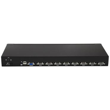 StarTech.com 8 Port 1U Rackmount USB KVM Switch Kit with OSD and Cables - Rack mount KVM - VGA KVM Switch - 8 Port KVM Switch (SV831DUSBUK) - KVM switch - 8 porte - monterbar på stativ