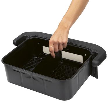 ProfiCook PC-FR 1313 H Dobbelt 10 L Enkeltstående 2400 W Varmluftsteger Sort, Rustfrit stål