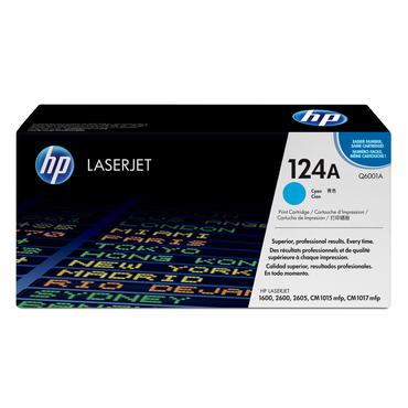 HP 124A - cyan - original - LaserJet - tonerkassett (Q6001A)