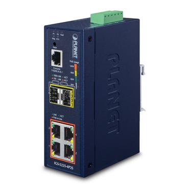 PLANET IGS-5225-4P2S netværksswitch Administreret L2+ Gigabit Ethernet (10/100/1000) Strøm over Ethernet (PoE) Blå