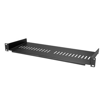 StarTech.com 1U Vented Server Rack Cabinet Shelf, 7in Deep Fixed Cantilever Tray, Rackmount Shelf for 19" AV/Data/Network Equipment Enclosure w/ Cage Nuts & Screws, 44lbs Weight Capacity - 1U Vented Rack Shelf (CABSHELF1U7V) - hylla f&ouml;r rack - 1U