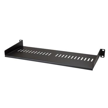 StarTech.com 1U Vented Server Rack Cabinet Shelf, 7in Deep Fixed Cantilever Tray, Rackmount Shelf for 19" AV/Data/Network Equipment Enclosure w/ Cage Nuts & Screws, 44lbs Weight Capacity - 1U Vented Rack Shelf (CABSHELF1U7V) - hylla f&ouml;r rack - 1U