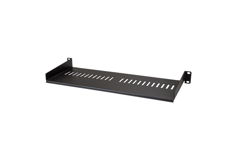 StarTech.com 1U Vented Server Rack Cabinet Shelf, 7in Deep Fixed Cantilever Tray, Rackmount Shelf for 19" AV/Data/Network Equipment Enclosure w/ Cage Nuts & Screws, 44lbs Weight Capacity - 1U Vented Rack Shelf (CABSHELF1U7V) - hylla f&ouml;r rack - 1U