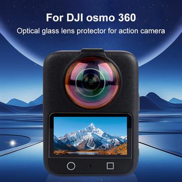 PULUZ Tempered Lens Protective Glass for DJI Osmo 360 (Black)