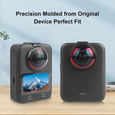 PULUZ Tempered Lens Protective Glass for DJI Osmo 360 (Black)