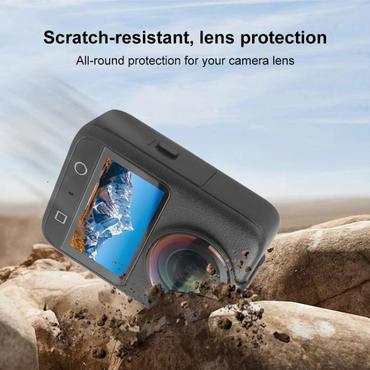 PULUZ Tempered Lens Protective Glass for DJI Osmo 360 (Black)