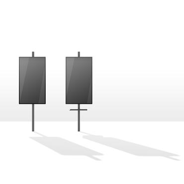 Multibrackets PRO Series M Floor to Ceiling Mount Pro D-Series MBFC1UD beslag - for LCD display - sort