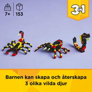 LEGO Creator 31159 Dzikie zwierzęta: niezwykły pająk
