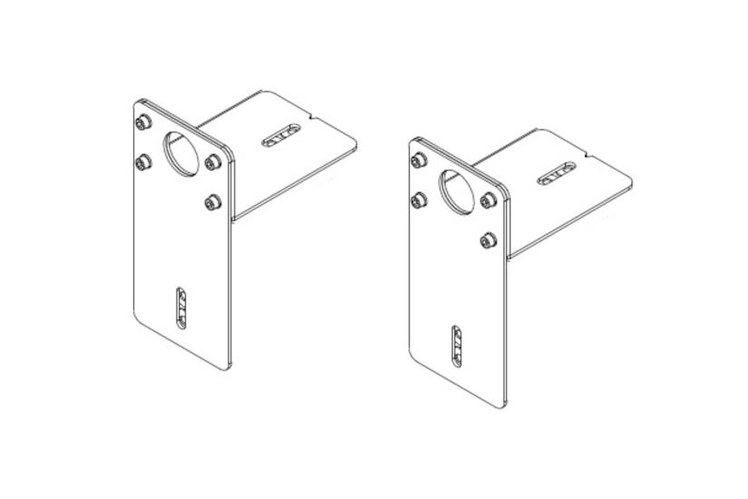 Multibrackets M monteringssæt - for displaystander - sort