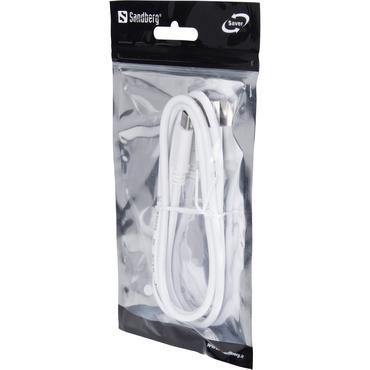 Sandberg - USB typ C-kabel - 24 pin USB-C till USB typ A - 1 m