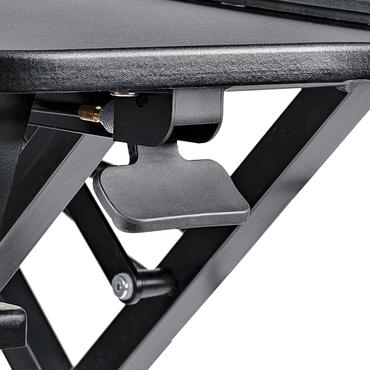 StarTech.com Corner Sit Stand Desk Converter with Keyboard Tray, Large Surface 35" x 21", Height Adjustable Ergonomic Desktop/Tabletop Standing Workstation, Supports Dual Monitors - Corner Stand Up Desk Converter (ARMSTSCORNR) - stående skrivebordsomformer - rektangulær - sort