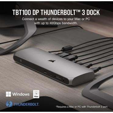 Corsair TBT100 DP Thunderbolt 3 - dockingstation - DisplayPort