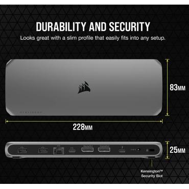 Corsair TBT100 DP Thunderbolt 3 - dockingstation - DisplayPort
