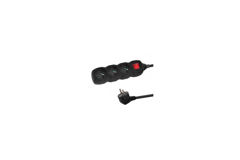 Esperanza ELK211K Power strip 3GN/3M Black