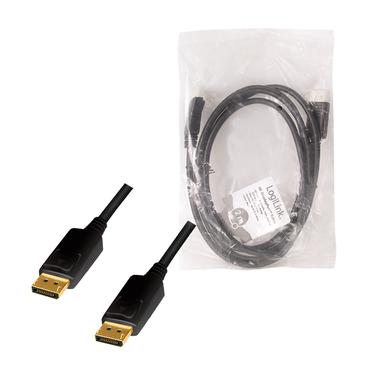 LogiLink CD0101 DisplayPort kabel 2 m Sort