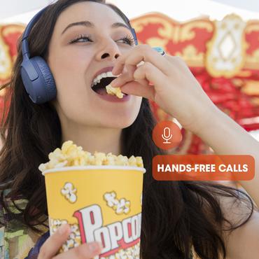 JBL Tube 510BT Tr&aring;dl&oslash;s Hovedtelefoner Bl&aring;