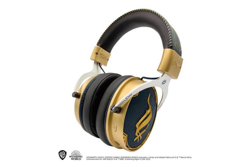 Lexip Hogwarts Legacy "Ancient Magic" Headset Kabel & trådløs Spil Bluetooth Blå, Guld