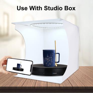 Puluz Obrotowa podstawka do zdjęć Puluz 30 cm (czarna)