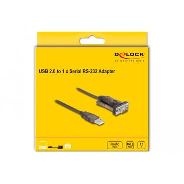 Delock - USB / seriell kabel - USB till DB-9 - 1.5 m