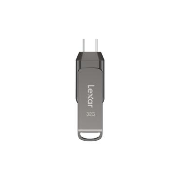 Lexar JumpDrive Dual Drive D400 - USB flash-enhet - 32 GB