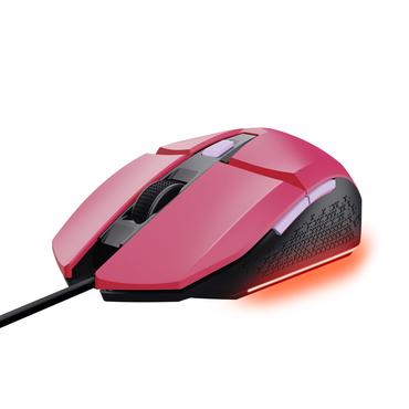Trust Gaming GXT 109P Felox - mus - med belysning, gaming - USB - powerful pink