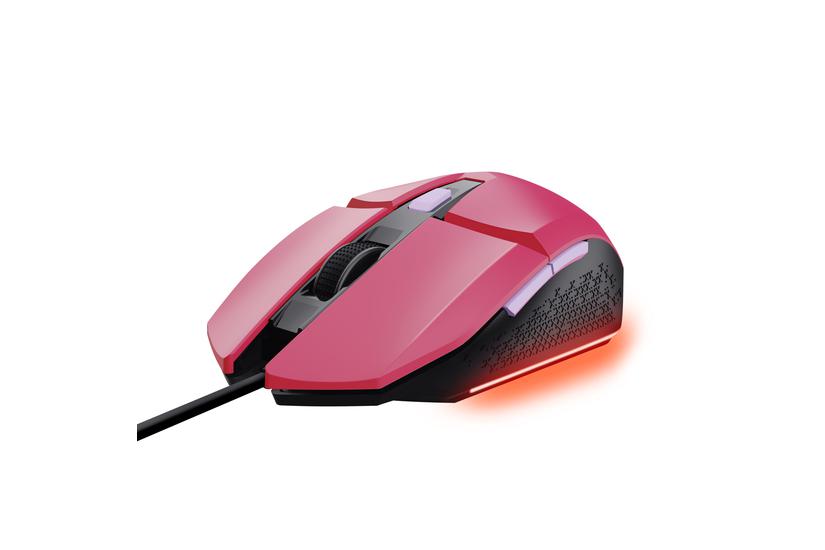 Trust Gaming GXT 109P Felox - mus - med belysning, gaming - USB - powerful pink